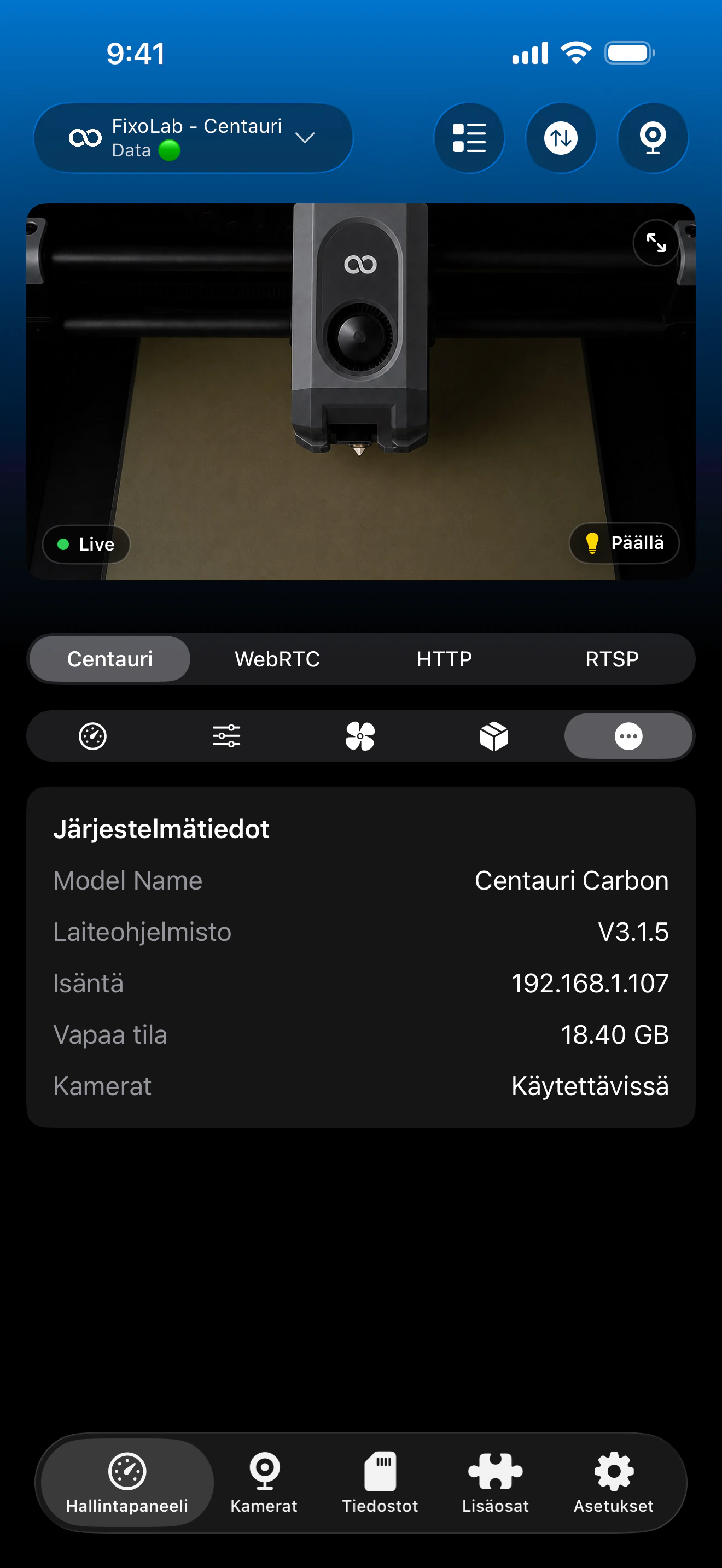 Elegoo-sekalainen kojelauta Printer Toolsissa
