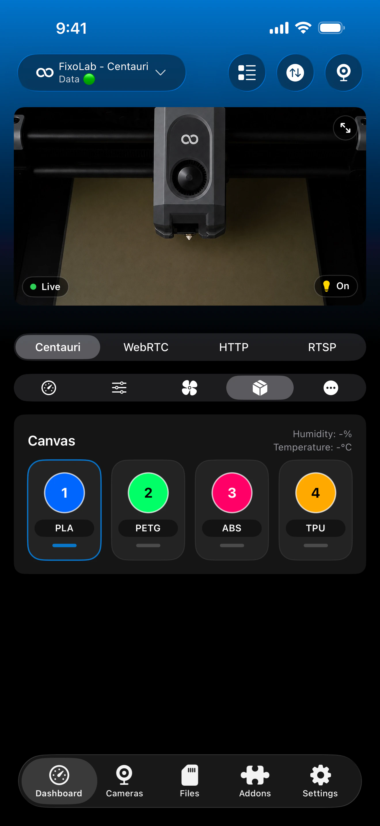 Elegoo Canvas AI status in Printer Tools