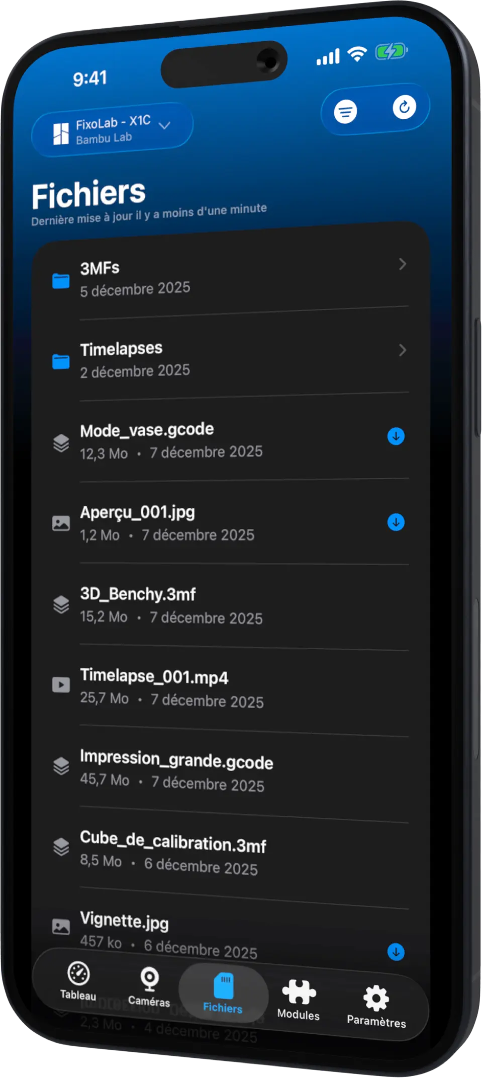 Printer Tools iPhone Stats FR