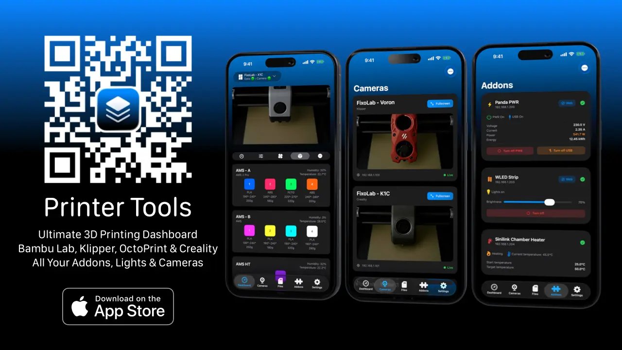 Printer Tools: Lanzamiento oficial de mi nuevo dashboard para impresoras 3D