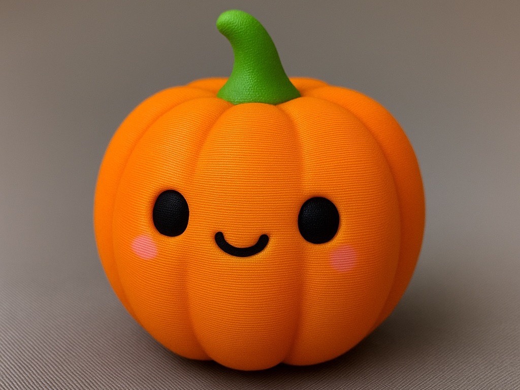 Cute 3D Pumpkin for Halloween: The Perfect Kawaii Decoration Cute 3D Pumpkin for Halloween: The Perfect Kawaii Decoration