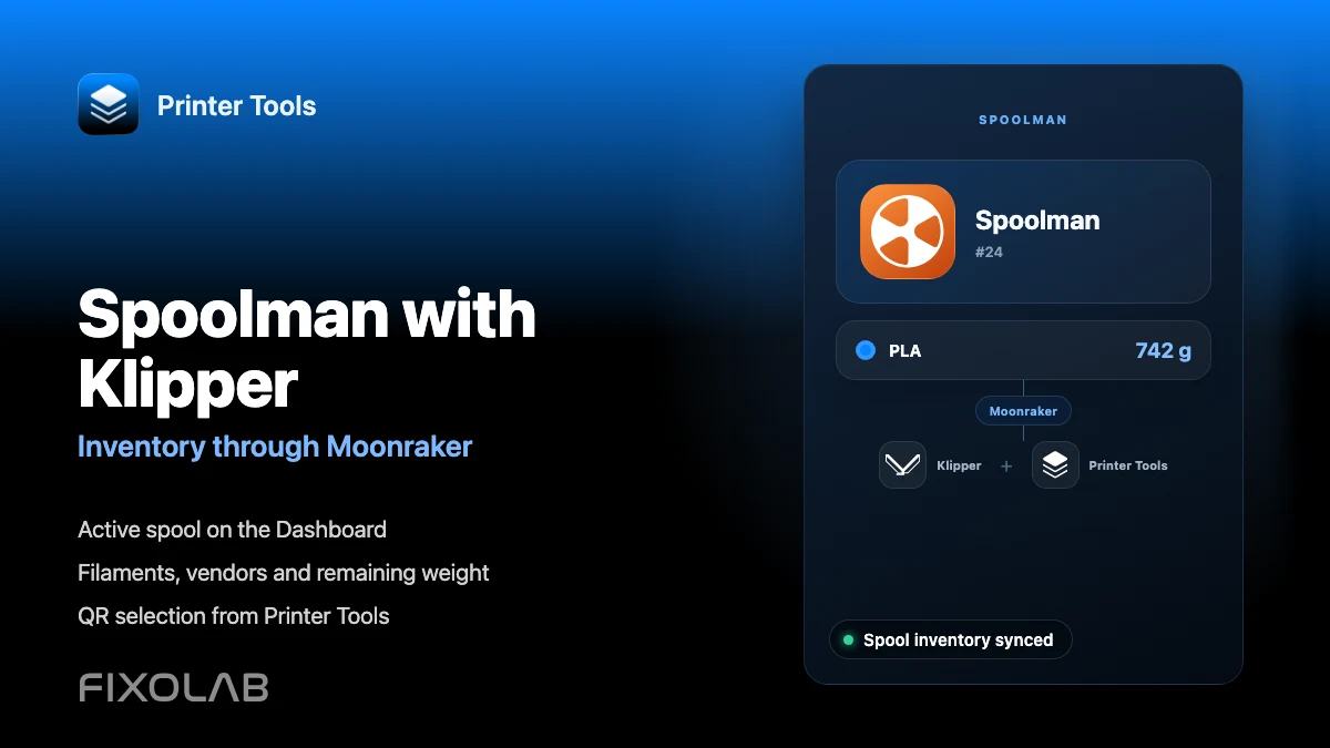 How to configure Spoolman with Klipper, Moonraker and Printer Tools