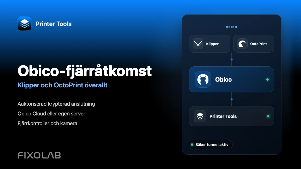 Så här ansluter du Obico till Printer Tools för fjärråtkomst till Klipper och OctoPrint