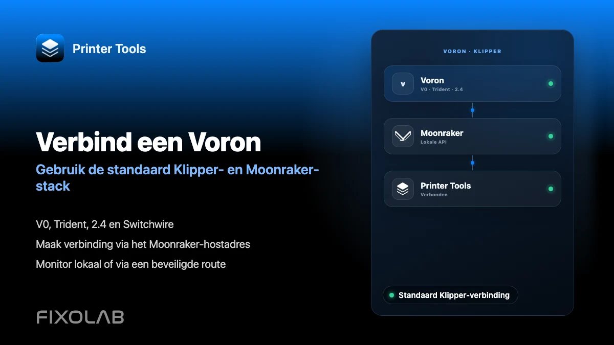 Hoe je een Voron-printer verbindt met Printer Tools via Klipper Hoe je een Voron-printer verbindt met Printer Tools via Klipper