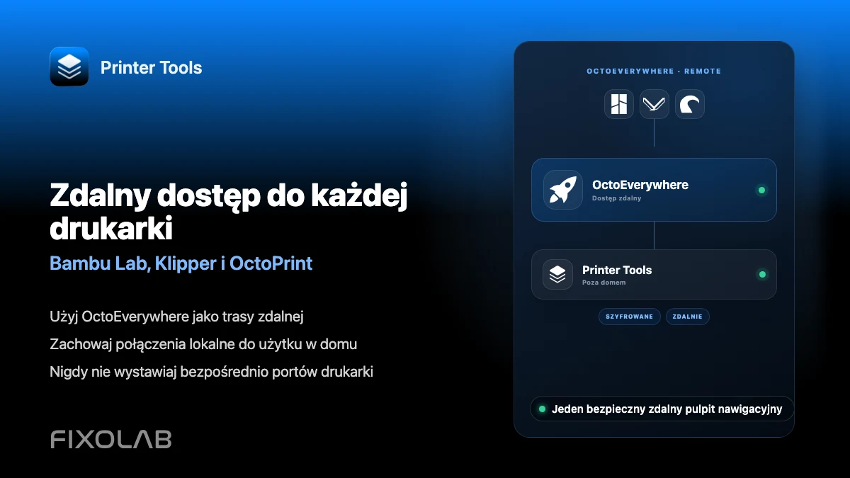 Jak sterować Bambu Lab, Klipper i OctoPrint z dala od domu za pomocą OctoEverywhere Jak sterować Bambu Lab, Klipper i OctoPrint z dala od domu za pomocą OctoEverywhere