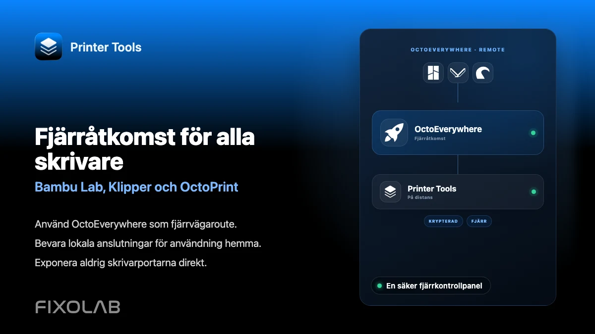 Så styr du Bambu Lab, Klipper och OctoPrint hemifrån med OctoEverywhere