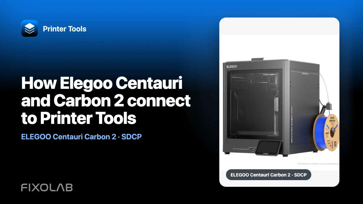 How Elegoo Centauri and Carbon 2 connect to Printer Tools