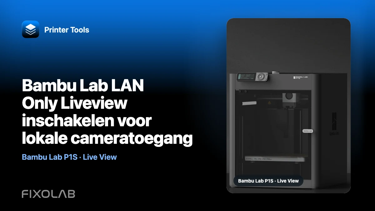 Bambu Lab LAN Only Liveview inschakelen voor lokale cameratoegang Bambu Lab LAN Only Liveview inschakelen voor lokale cameratoegang