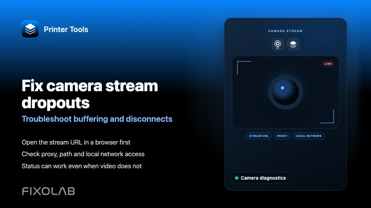 Fix camera stream dropouts (Troubleshoot buffering and disconnects)