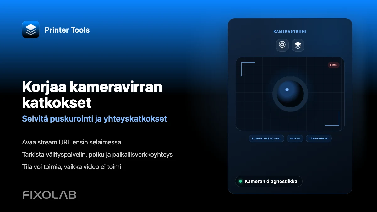 Korjaa kameravirran katkokset (Selvitä puskurointi ja yhteyskatkokset)