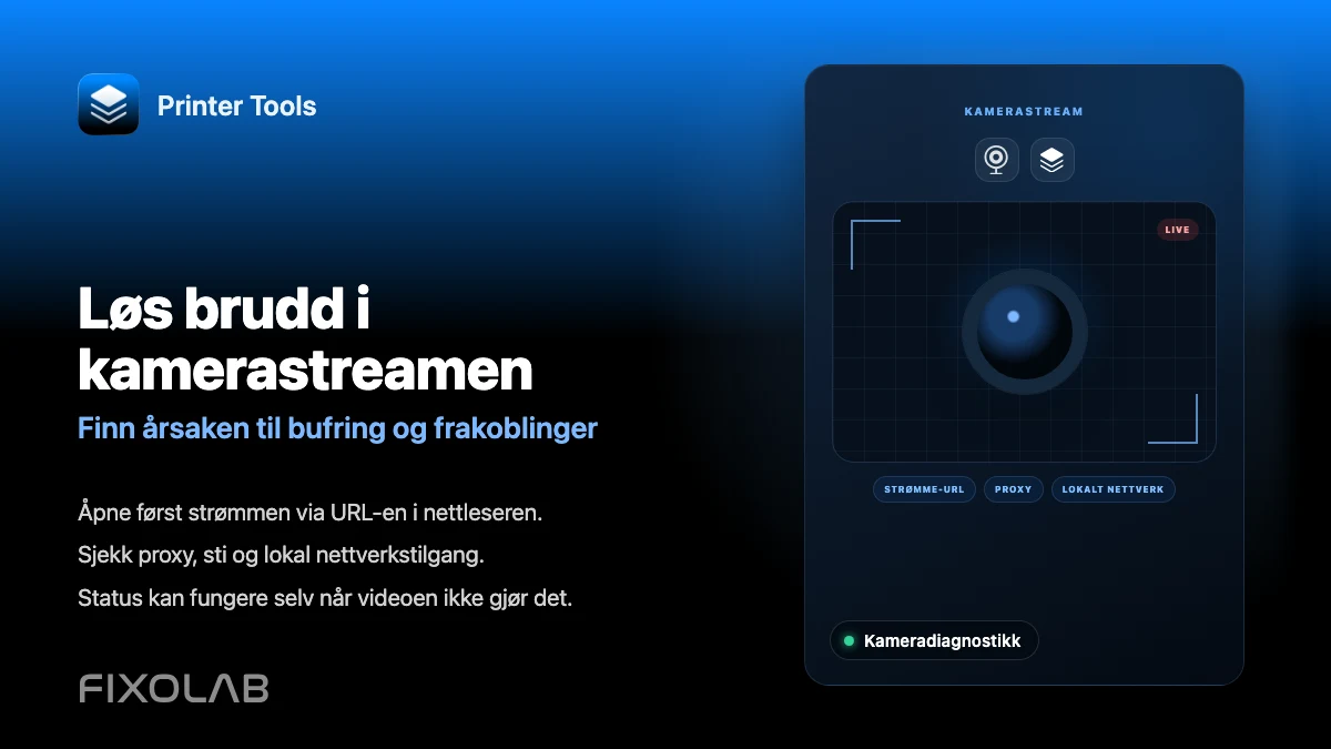 Løs brudd i kamerastreamen (Finn årsaken til bufring og frakoblinger)