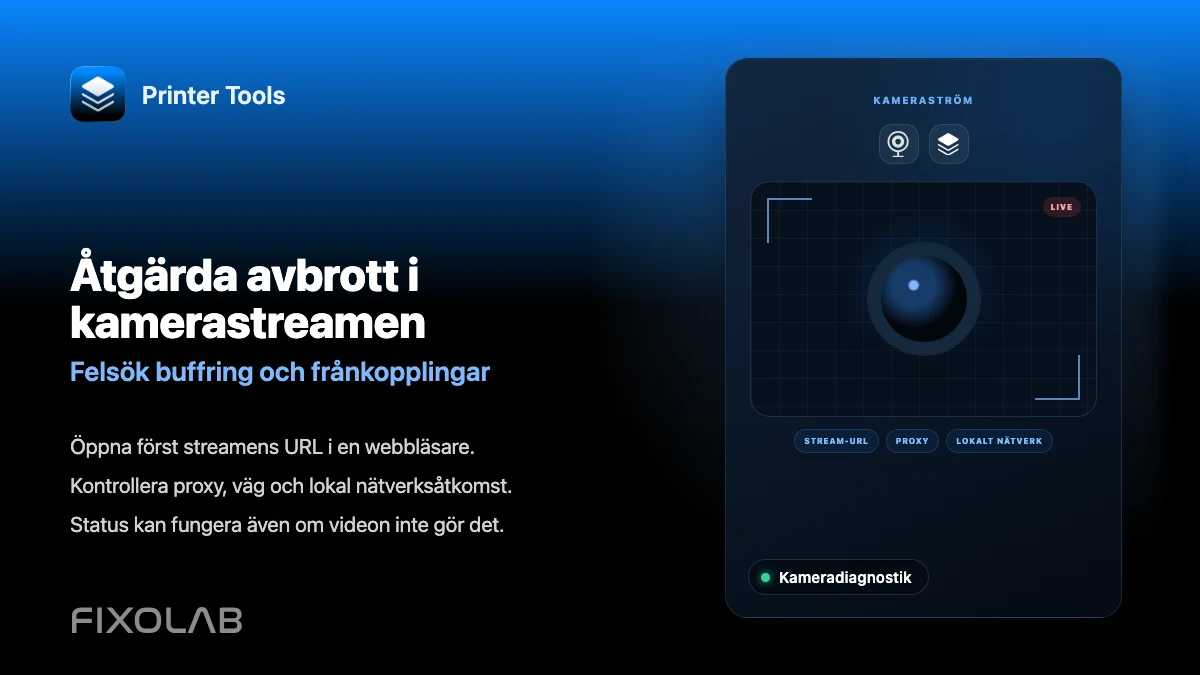 Åtgärda avbrott i kamerastreamen (Felsök buffring och frånkopplingar) Åtgärda avbrott i kamerastreamen (Felsök buffring och frånkopplingar)
