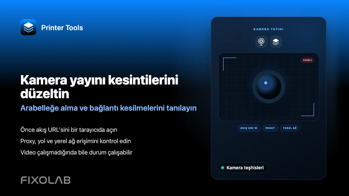 Kamera yayını kesintilerini düzeltin (Arabelleğe alma ve bağlantı kesilmelerini tanılayın)