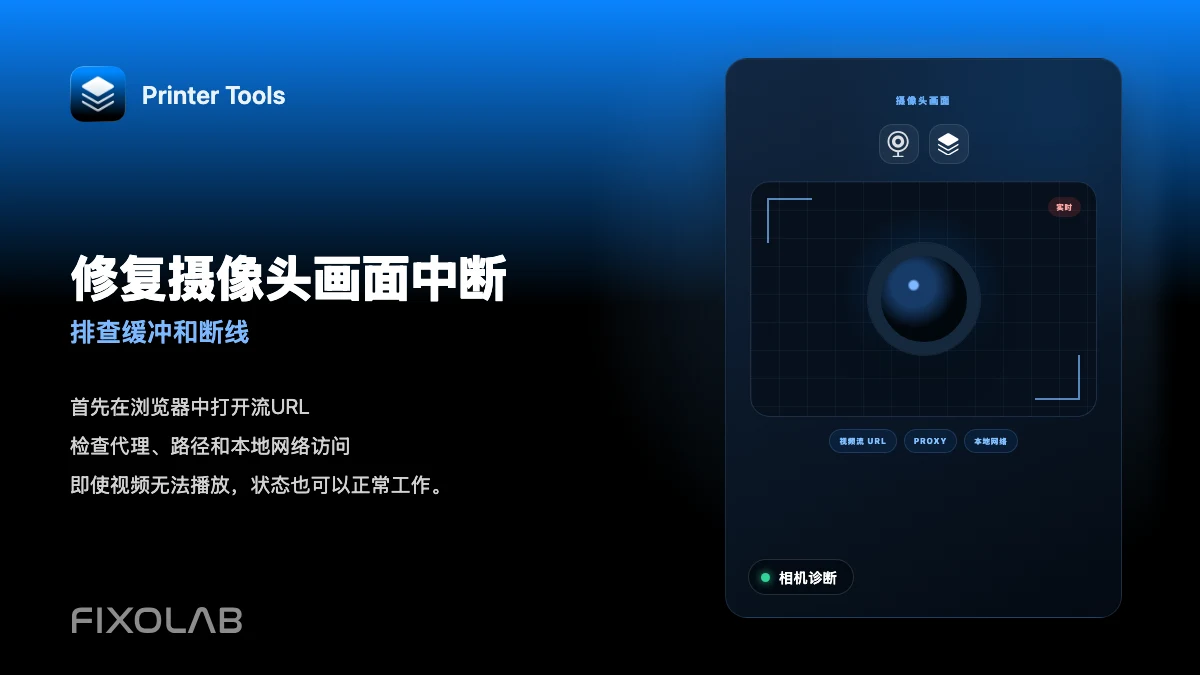 修复摄像头画面中断 (排查缓冲和断线)