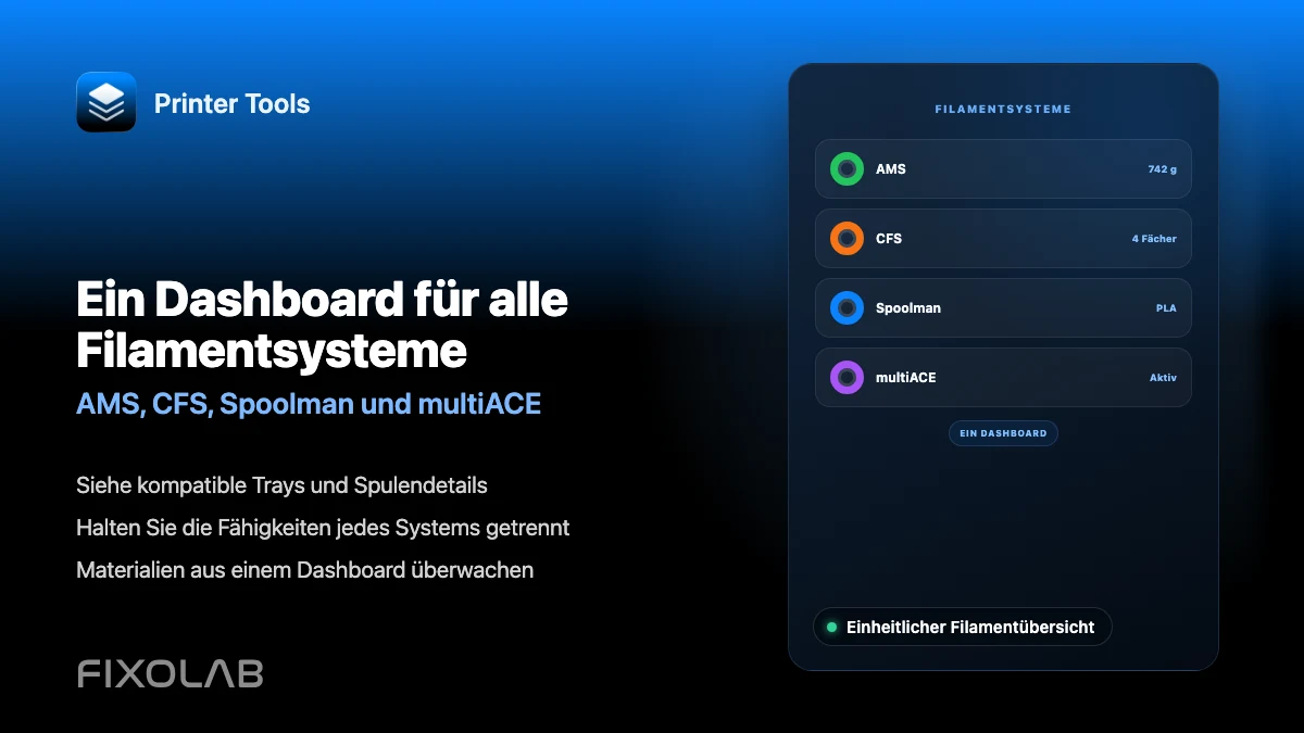 AMS, CFS, Spoolman und multiACE in einem Dashboard verwalten
