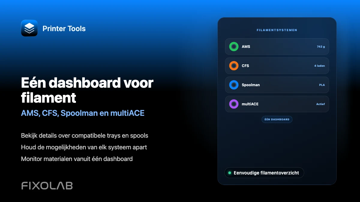 AMS, CFS, Spoolman en multiACE beheren in één dashboard