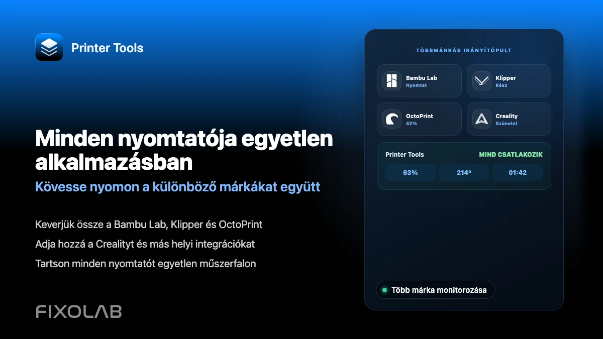 Hogyan figyeljünk több különböző márkájú 3D nyomtatót egy alkalmazásban Hogyan figyeljünk több különböző márkájú 3D nyomtatót egy alkalmazásban