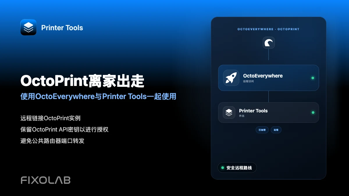 如何使用 Printer Tools 与 OctoEverywhere 实现 OctoPrint 远程访问 如何使用 Printer Tools 与 OctoEverywhere 实现 OctoPrint 远程访问