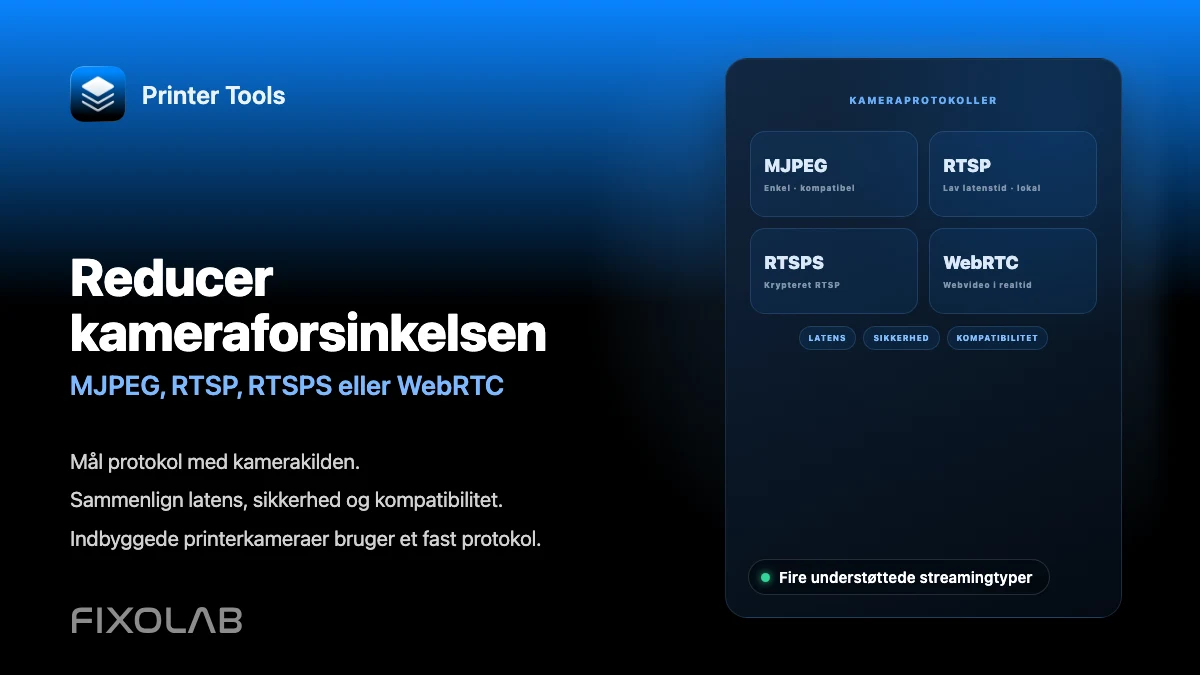 Reducer kameraforsinkelsen (MJPEG, RTSP, RTSPS eller WebRTC) Reducer kameraforsinkelsen (MJPEG, RTSP, RTSPS eller WebRTC)