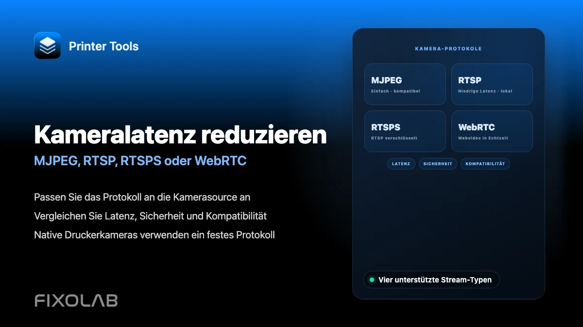 Kameralatenz reduzieren (MJPEG, RTSP, RTSPS oder WebRTC) Kameralatenz reduzieren (MJPEG, RTSP, RTSPS oder WebRTC)