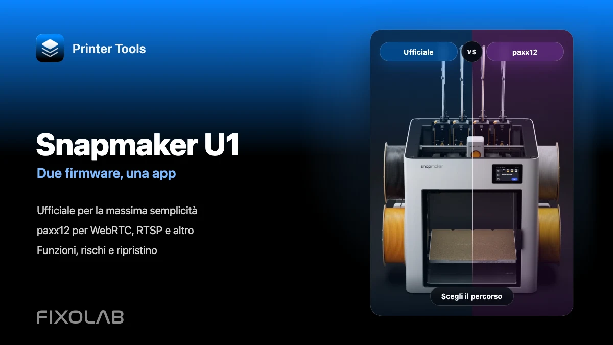 Firmware ufficiale Snapmaker U1 e paxx12 in Printer Tools Firmware ufficiale Snapmaker U1 e paxx12 in Printer Tools