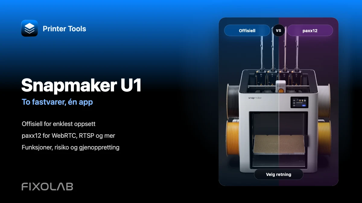 Snapmaker U1 offisiell fastvare og paxx12 i Printer Tools Snapmaker U1 offisiell fastvare og paxx12 i Printer Tools