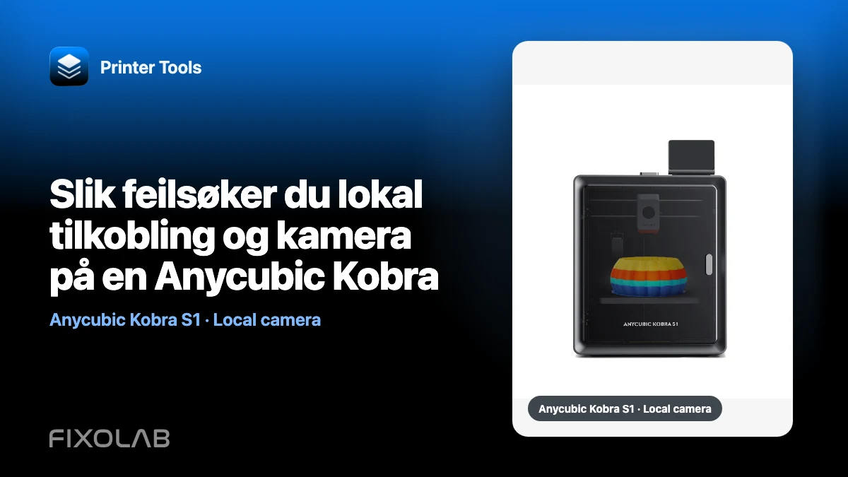 Slik feilsøker du lokal tilkobling og kamera på en Anycubic Kobra Slik feilsøker du lokal tilkobling og kamera på en Anycubic Kobra