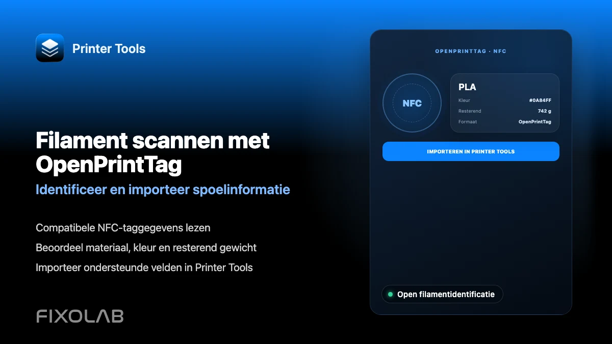 OpenPrintTag gebruiken om filament te identificeren en te importeren OpenPrintTag gebruiken om filament te identificeren en te importeren