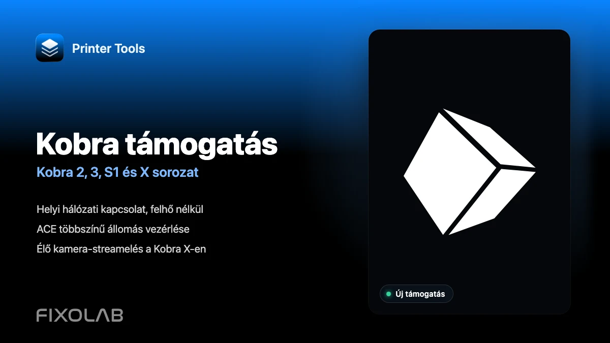 Az Anycubic Kobra támogatás megérkezik a Printer Tools-ba Az Anycubic Kobra támogatás megérkezik a Printer Tools-ba