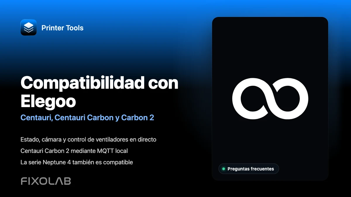 ¿Qué impresoras Elegoo son compatibles con Printer Tools?