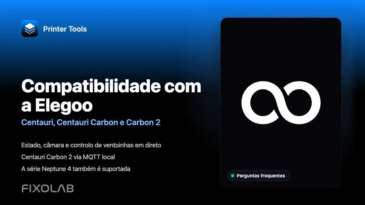 Quais impressoras Elegoo o Printer Tools suporta?