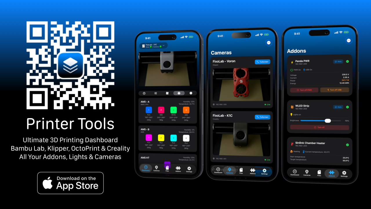 Printer Tools: Official launch of my new 3D printer dashboard Printer Tools: Official launch of my new 3D printer dashboard