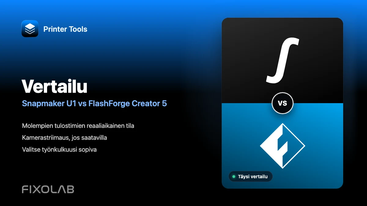 Snapmaker U1 vs FlashForge Creator 5 Printer Toolsissa Snapmaker U1 vs FlashForge Creator 5 Printer Toolsissa