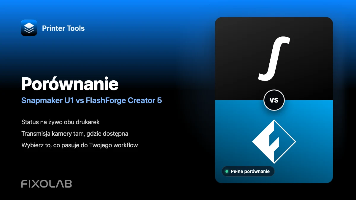 Snapmaker U1 vs FlashForge Creator 5 z Printer Tools